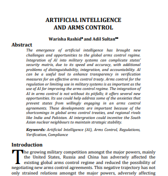AI & Arms Control
