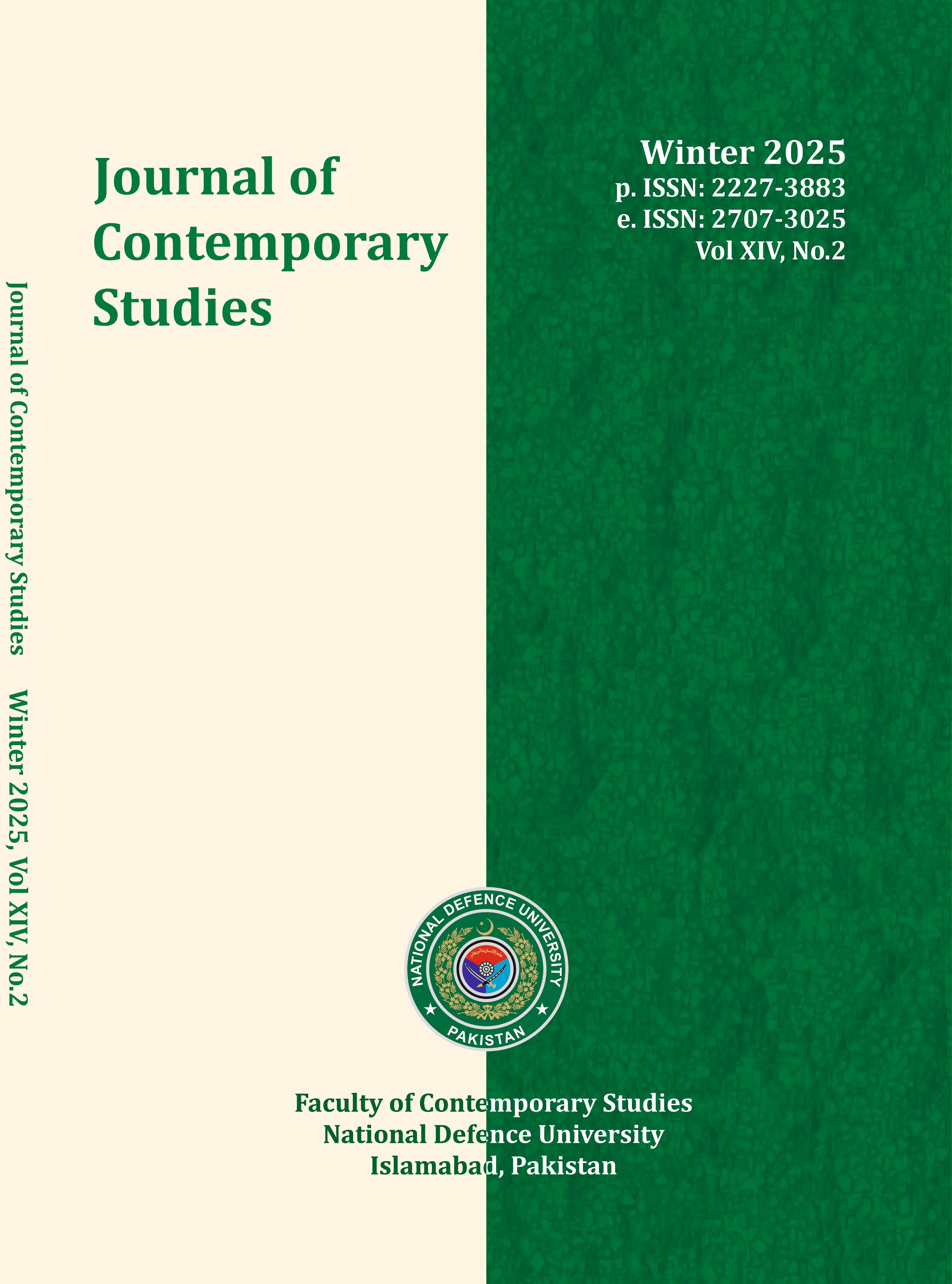 					View Vol. 14 No. 2 (2025): Journal of Contemporary Studies Vol XIV, No. 2, Winter 2025
				
